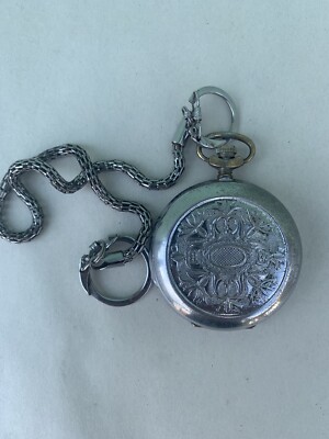 Rare Soviet Vintage Pocket Watch Molnija 3602 1980s 18 Jewels USSR