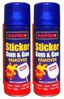 2 x 250ML Sticker Remover Spray Helps Stickers Gum Adhesive & Goo Remove