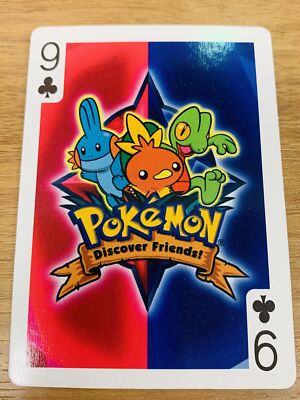 pokemon playing cards poker Gengar Red 6 of Spades quality paper 1996 Poker Set : r/pkmntcgcollections