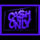 190112 Cash Only Cashier Counter Display LED Light Neon Sign