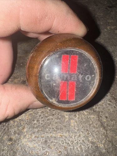 Wood Wooden Chevy Camaro Gear Shift Knob Handle Accessory  Bowtie