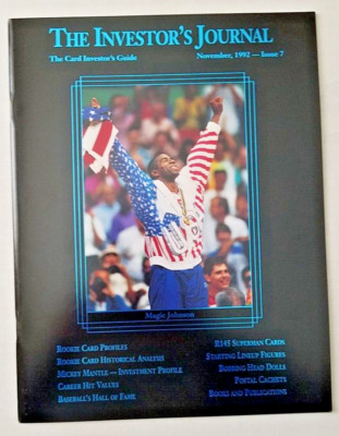 Magic Johnson 1992 Investor's Journal Blue w/ Jordan Mantle Thomas Griffey Jr.