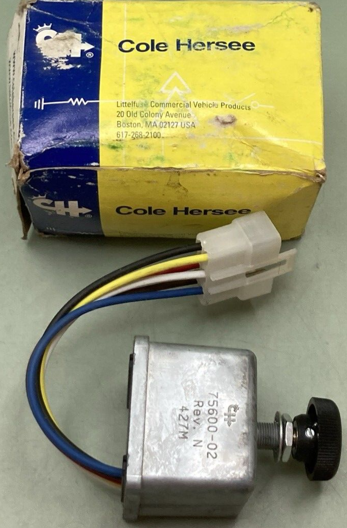 NEW GENUINE COLE HERSEE 75600-02-BX SWITCH ELECTRIC WINDSHIELD
