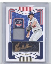 2024 Panini Stars & Stripes Luke Holman Patch Auto Gold Ink /50 LSU