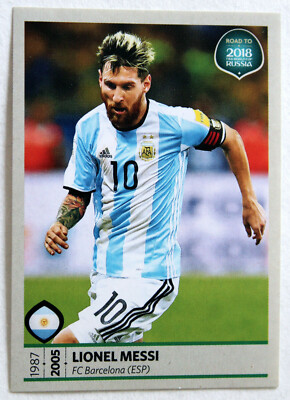 Panini Sticker Lionel Messi No 286 Road To World Cup Russia 18 Rare Ebay