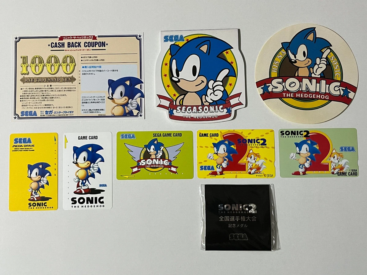Sonic the Hedgehog Stickers classic Set 1 Fan Art Sonic SEGA