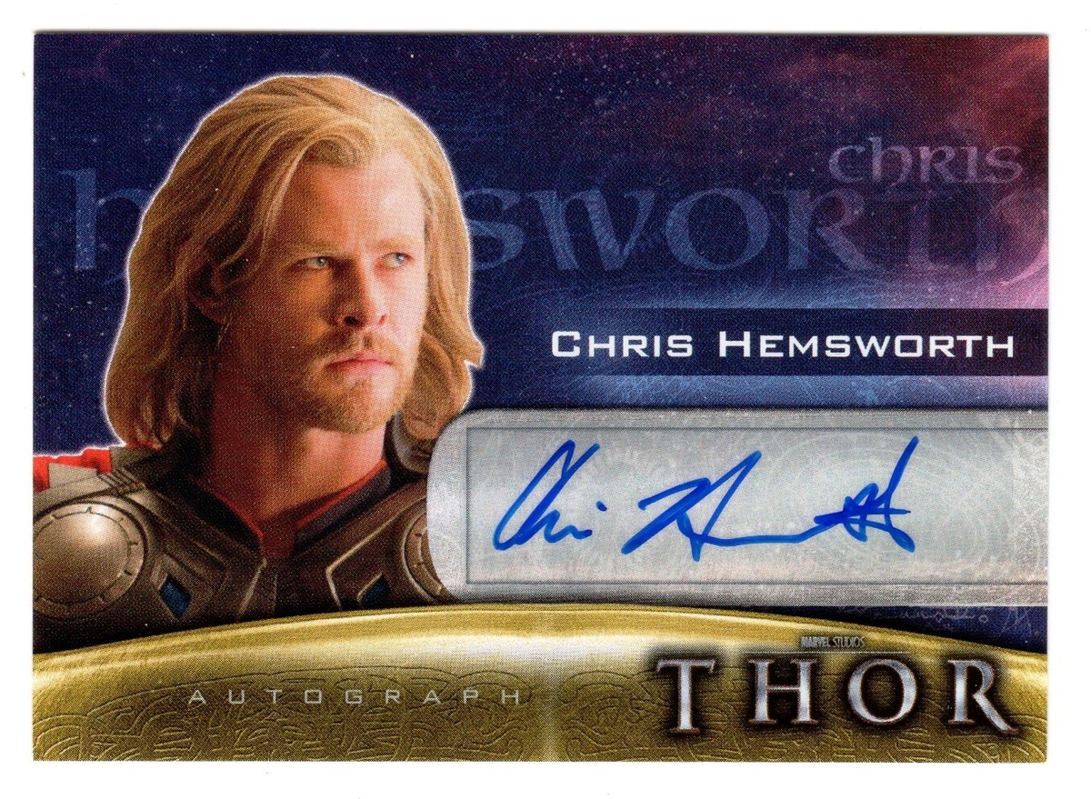Chris Hemsworth as Thor Marvel 直筆 サイン 2011 Upper Deck Marvel Thor Movie Autograph CH Chris Hemsworth as