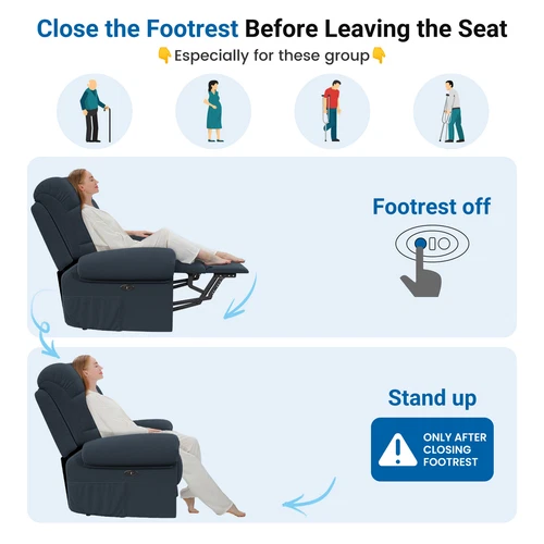 Rise Recline Recliner Electric Power Lift Chair Armchair Mobility Disability - Picture 8 of 57