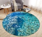 3D Lake Fish O1855 Game Rug Mat Round Elegant Photo Carpet Mat Eve 2023