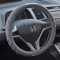 2012-16 Honda Cr-v Steering Wheel Cover Gray Cushion Grip Synthetic Leather on sale 2012-16 Honda Cr-v Steering Wheel Cover Gray Cushion Grip Synthetic Leather on sale