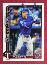 2025 Topps #288 Evan Carter Texas Rangers