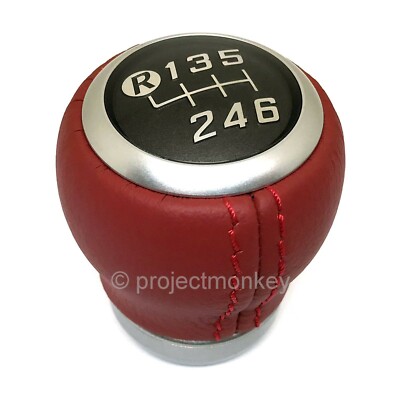 OEM Toyota 13-16 Scion FR-S 86 GT86 Red Leather Shift Knob