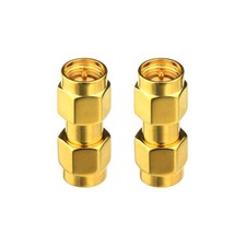 2-Pack SMA Male to SMA Male Antenna Coaxial Pigtail Cable Connector Adapter