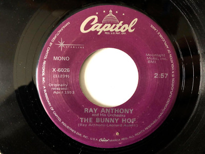 Ray Anthony THE BUNNY HOP / THE HOKEY POKEY 1988 Capitol Starline single NM