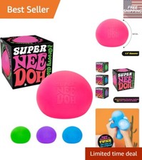 Assorted Super Nee Doh Stress Balls - 4.5" Jumbo Fidget Toy for Kids  Adults