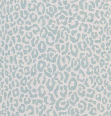 Kravet Woven Animal Skin Leopard Upholstery Fabric- Kittykat Aquamarine 7.25 yds