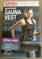 SPRI Women's Neoprene Sauna Vest Black Extra Large XL Full Zip Design Brand NEW