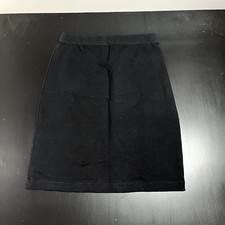Woman Unbranded Black Elastic Pencil Skirt Black Made In USA M 0181