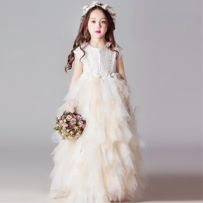 chinese dress ladies Tulle Lace Flower Girl Dress Pageant Maxi Dresses for Girls Ball Gown  SD  Dresscode & Fashiontrends