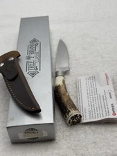 Boker Gaucho 6 Stag Handle Hunting Sheath Knife Made In Argentina