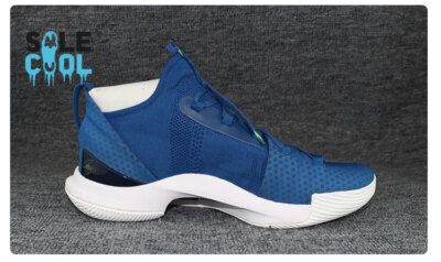 Under Armour Men Curry 5 Basketball Shoes Sneaker Blue White