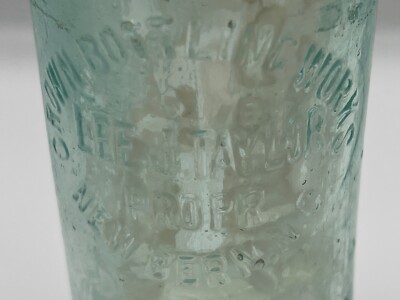 Lee J Taylor Crown Bottling Works New Bern NC Straight Side Soda Bottle