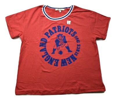 Junk Food Womens NFL New England Patriots Kick Off Crewneck Shirt