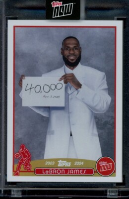 2024 Topps Now #LJ-40K LeBron James 40,000 Career Points