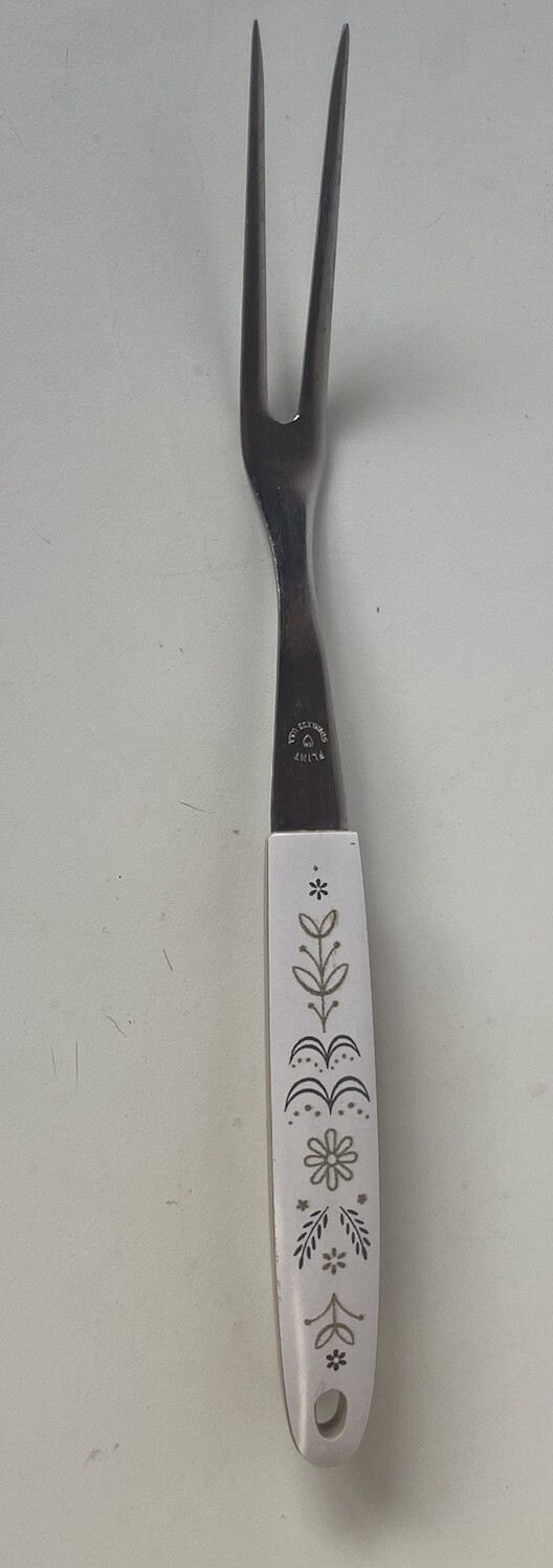 Vintage Flint Arrowhead Harvest Wheat Meat Carving Fork 9.5”