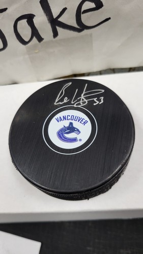 SIGNED NHL AUTO BO HORVAT #53 VANCOUVER CANUCKS HOCKEY PUCK FANATICS COA - Picture 2 of 3