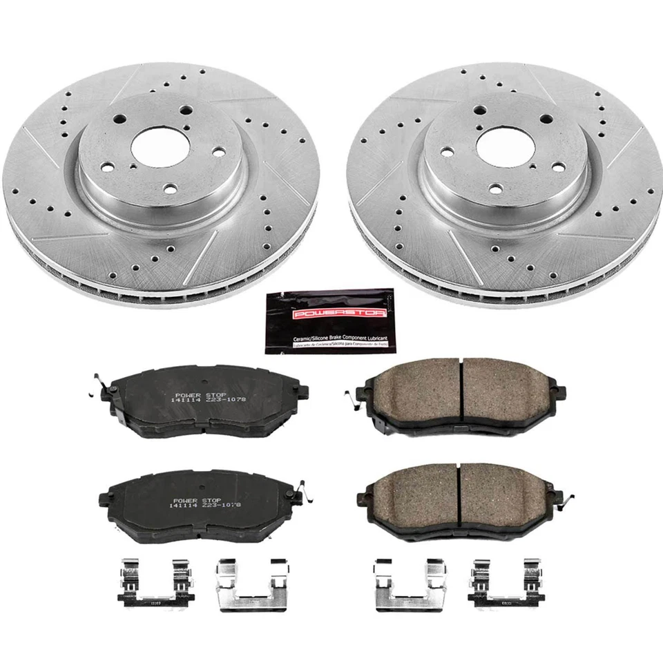Power Stop K4603 1-Click Z23 Evolution Sport Brake Kit for 15-19 Subaru WRX Foto 2 de 2