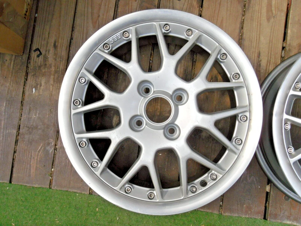 6x15 ET45 VW POLO ORIGINAL BBS RS 772 Alufelgen LK 4x100 2 STÜCK NEU UNBENUTZT - Bild 3 von 4