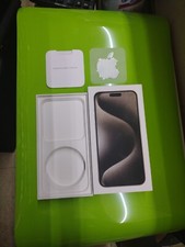 Apple iPhone 15 Pro MAX Black Titanium 256GB Box Only Great Condition