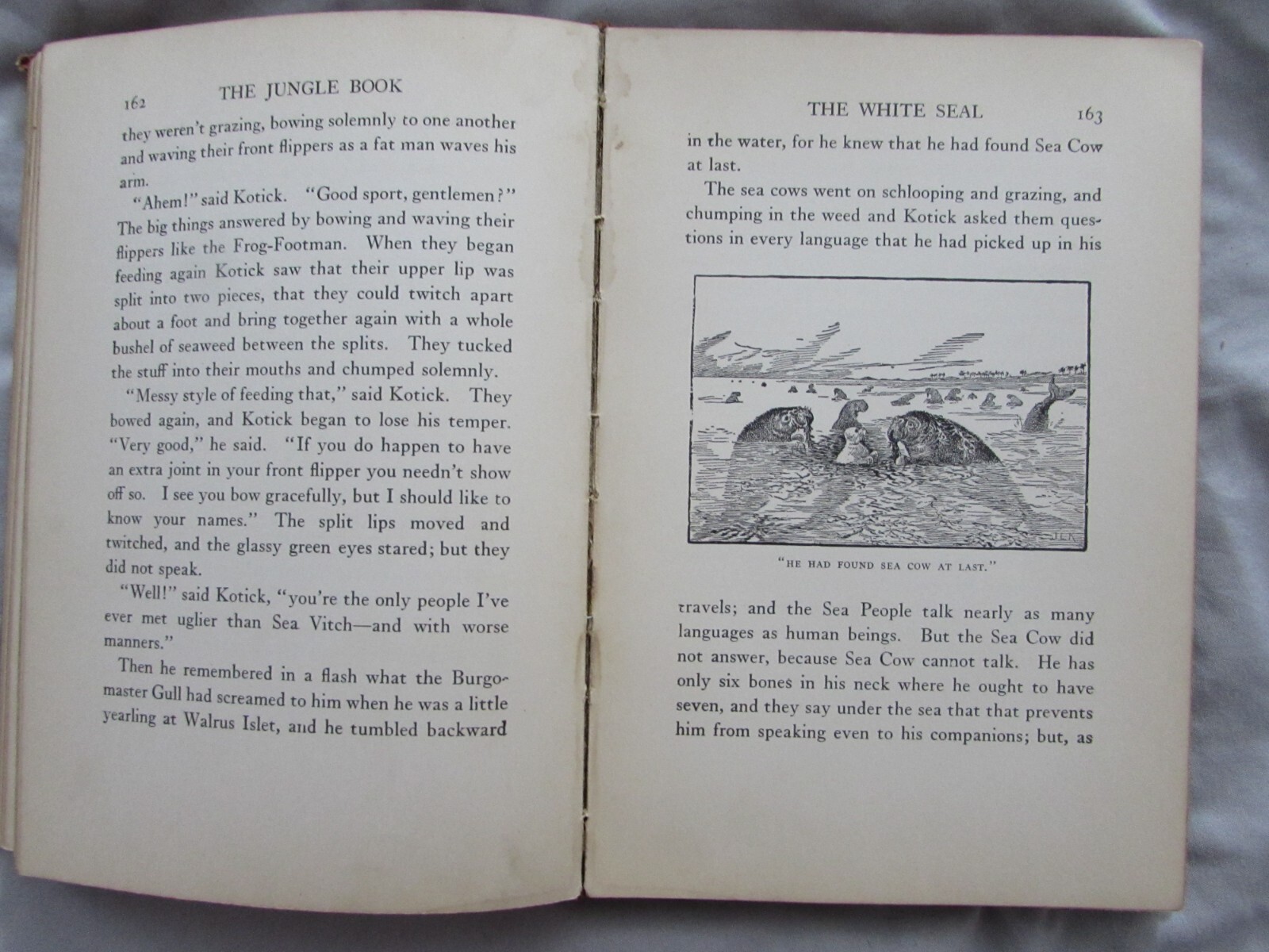 The Jungle Book Rudyard Kipling School Edition Book Vintage Rare Antique Classic