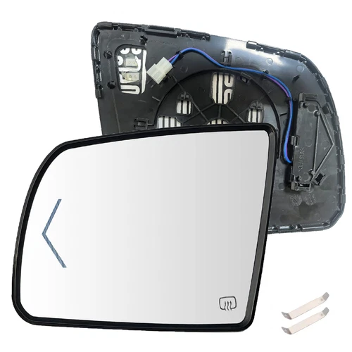 Left Side Heated View Mirror Glass w/ Signal For Toyota Tundra Sequoia 2007-2020