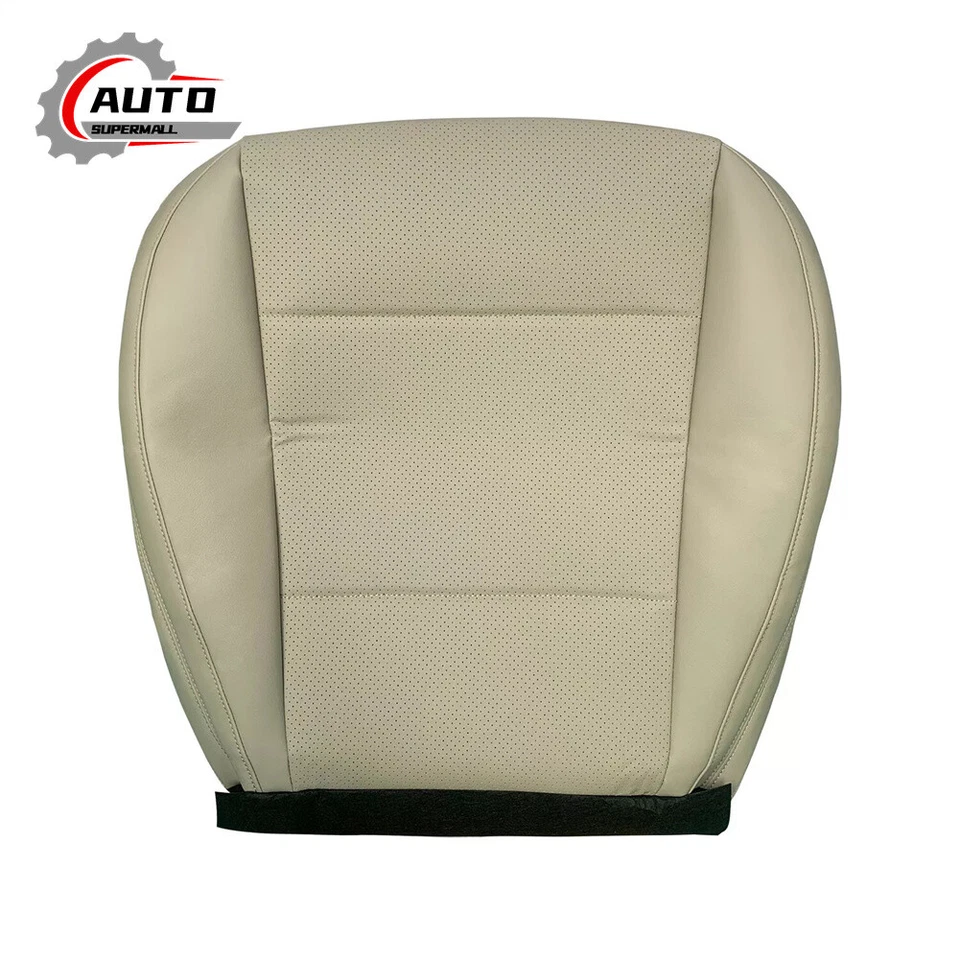 Perforated For 2015-2017 Subaru Outback beige Driver Leather Bottom Seat Cover Foto 2 de 4