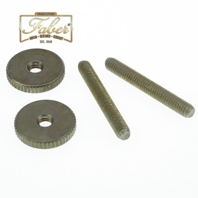 Faber ST-INA-B  6-32 Inch 59 ABR Studs/Thumbwheel Kit Brass!, Nickel Aged 3086-1