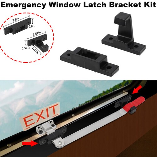 For RV Camper EXIT Window Latch Bracket - Emergency Window Latch Replacement Kit - Picture 1 of 6