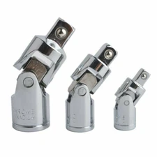 3PCS  Impact Universal Joint Swivel 1/2", 3/8" & 1/4" Socket Adapter Drive Set