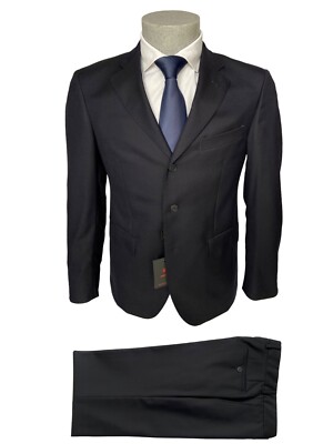 SAN REMO Herren Kleid, blau DROP 6 aus extrafeiner Merinowolle Super 120'S 50% Rabatt