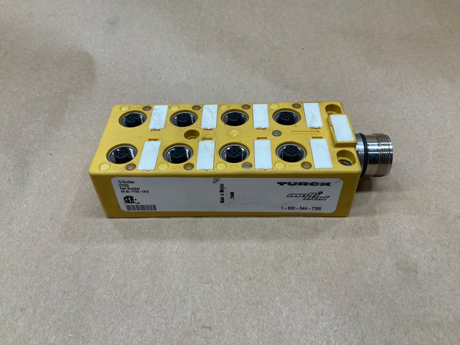 Turck VB 80-P7X9-CS12 MultiBox 8 Port Junction Box U7032 #5000E67PR6