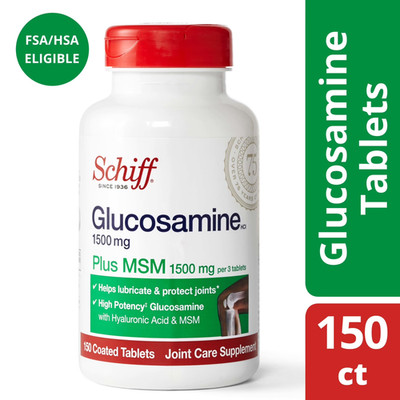Glucosamine 1500Mg (Per Serving) plus MSM Tablets (150 Count), to Help S