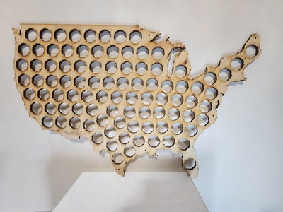 USA Breweriana Beer Bottle Cap Display Holder