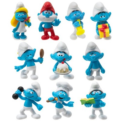 The Smurfs 40TH Anniversary Classic Figure 10 Pack  Features 2Inch Smurfette,...