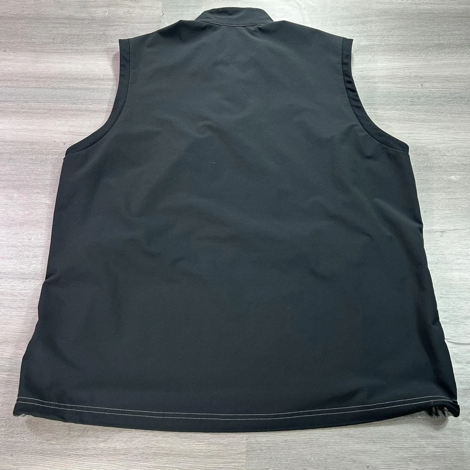 Chaleco de golf Adidas Bandon Dunes para hombre XL gris negro camuflaje 1/4 cremallera elástica AE4809 Foto 2 de 4