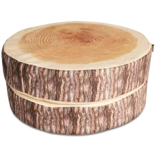 Log Pillow 2 Pack - Cozy & Comfy Wood Pillow with High-Density Foam - Realist...