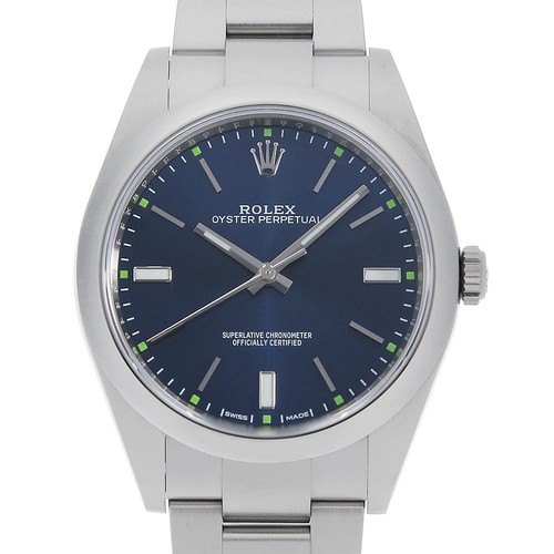 ROLEX Oyster Perpetual 39 114300 blue Random Number second han...