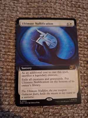 Ultimate Nullification Extended Art Marvel Super Heroes Mtg Nm 0324