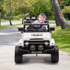 Ride on Car w/ Remote Control,LED,Toys for Kid 3-8,Battery-Operated Vehicles