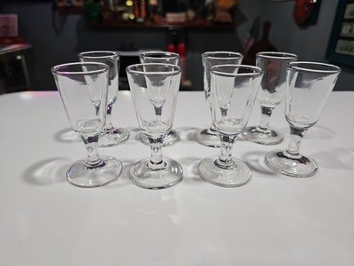 Set Of Baccarat Avignon Cordial Mini Stemmed Shot Glasses